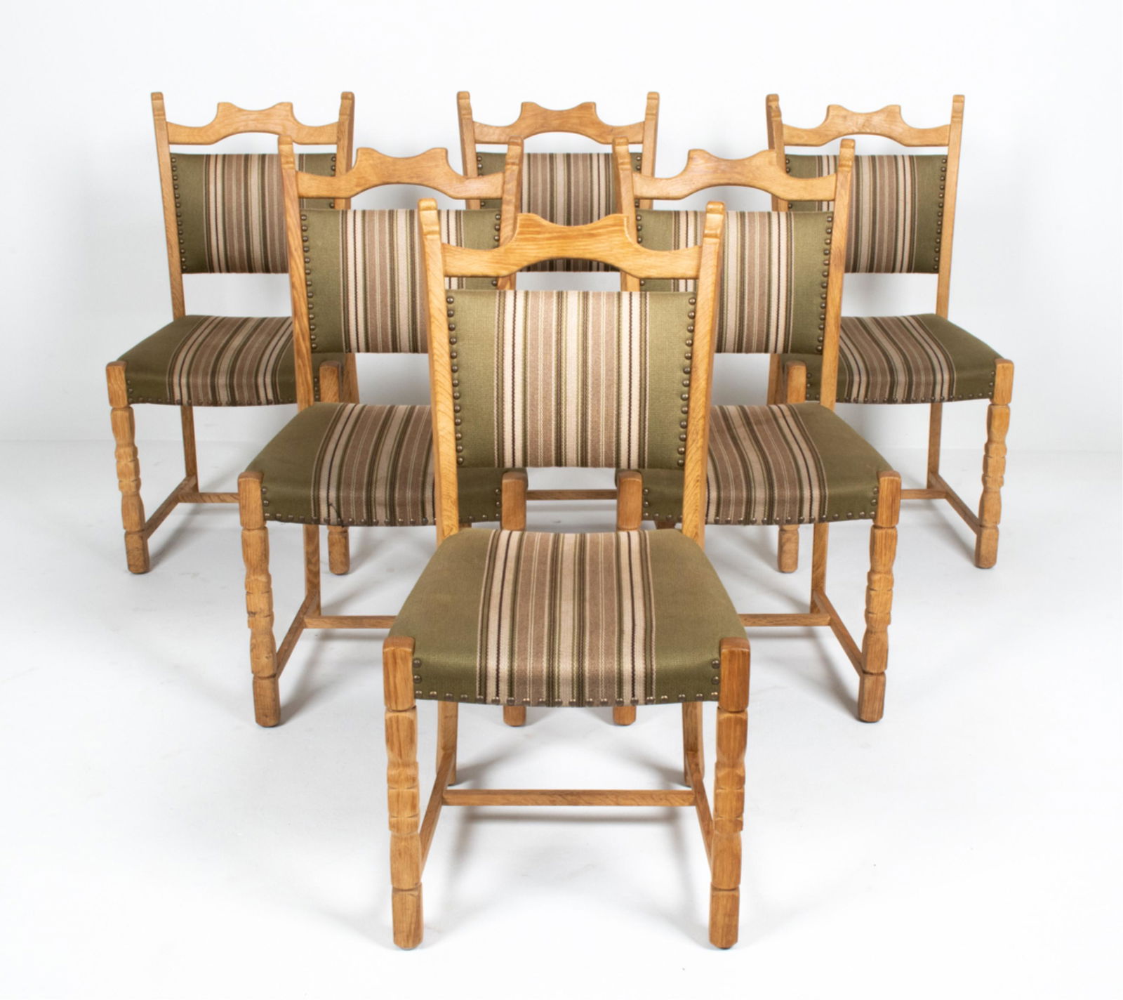(6) HENNING KJAERNULF STYLE OAK SIDE CHAIRS (1 of 15)