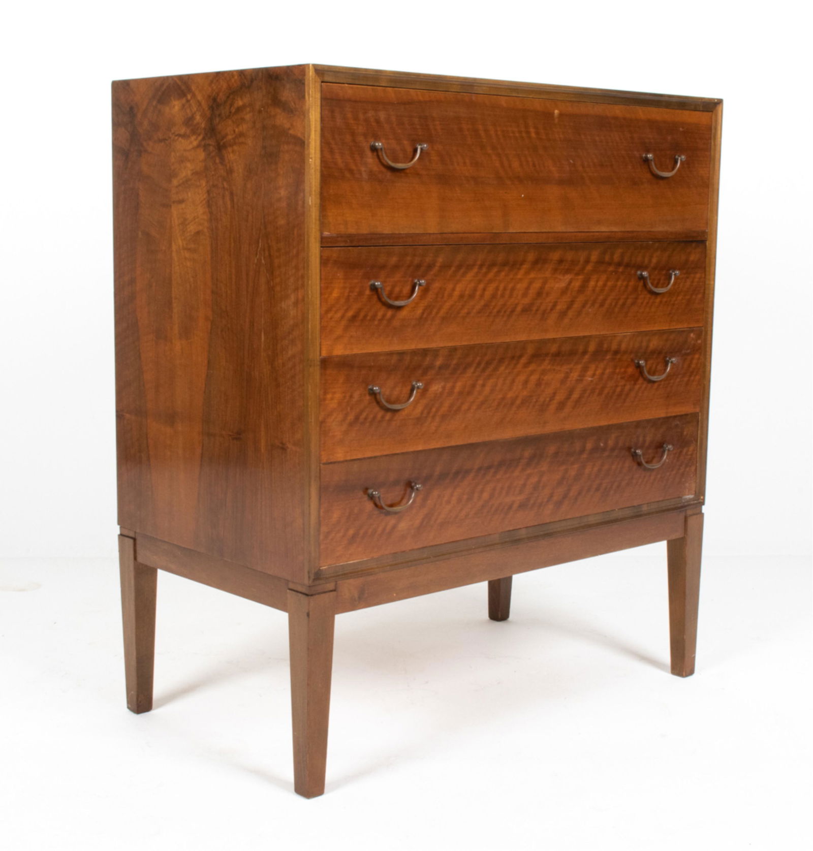 DANISH CABINETMAKER WALNUT VANITY CHEST, C. 1940'S (1 of 18)