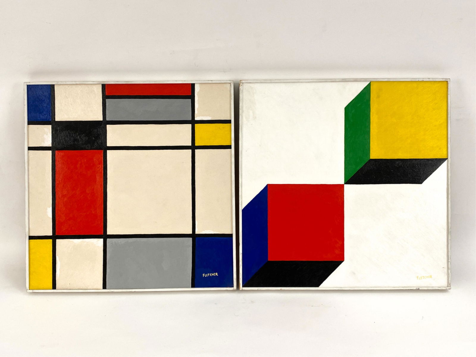 (2) RAYMOND FLETCHER (1900-1985) MID-CENTURY O/M (1 of 10)