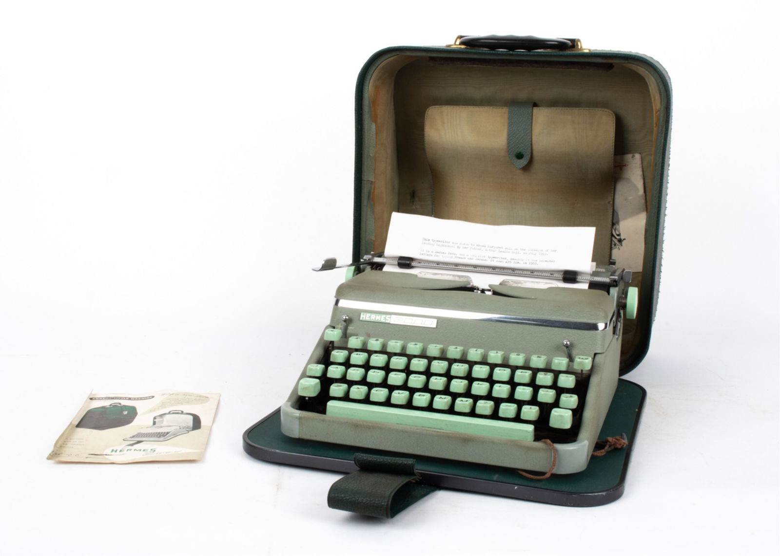 C. 1953 HERMES 2000 PORTABLE "POLYGLOT" TYPEWRITER (1 of 20)