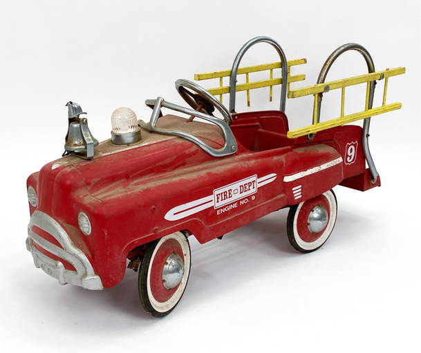 Vintage Fire Truck Pedal Car