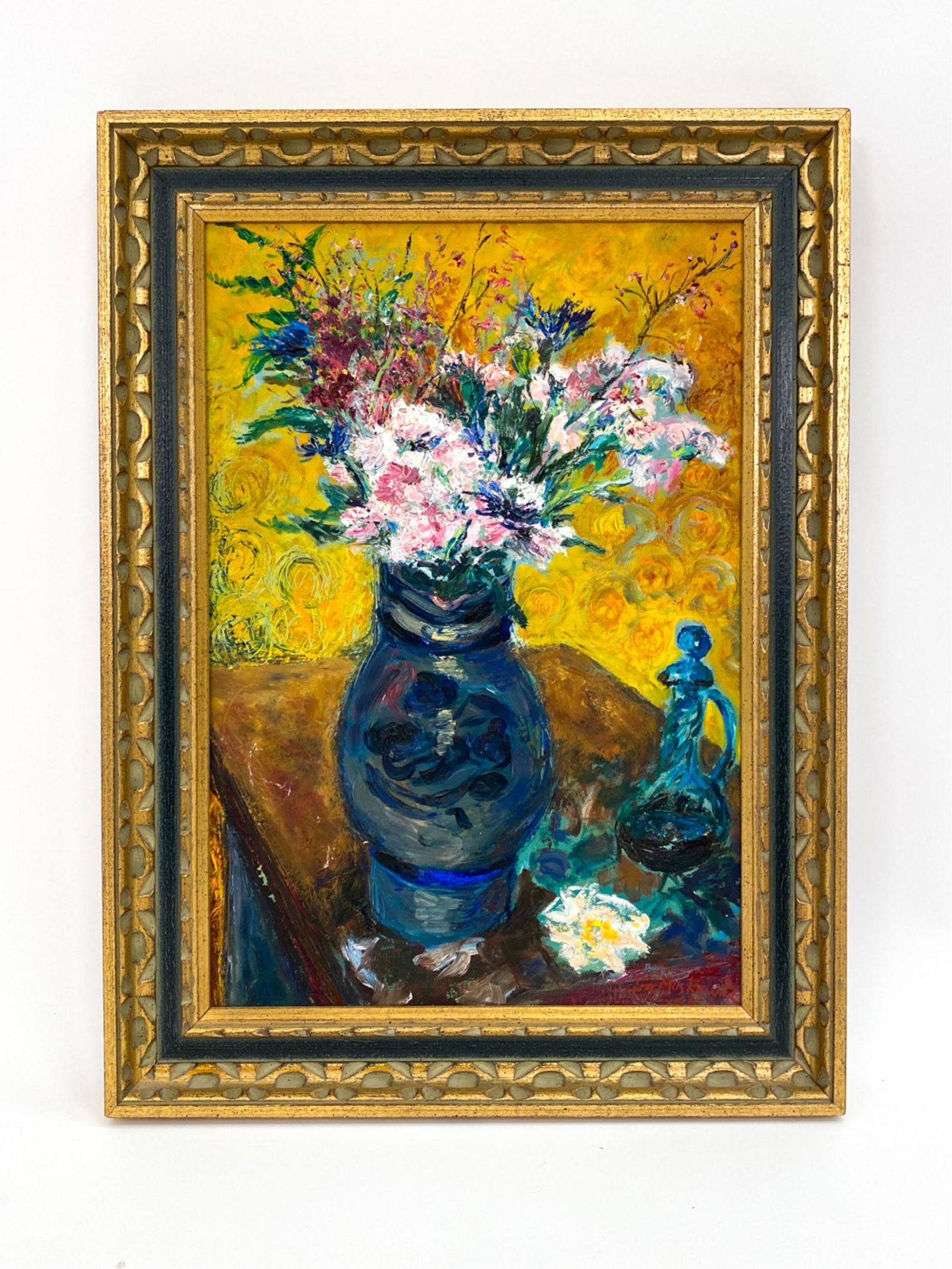 Ira Moskowitz, Polish (1912 2001) O/c And Book