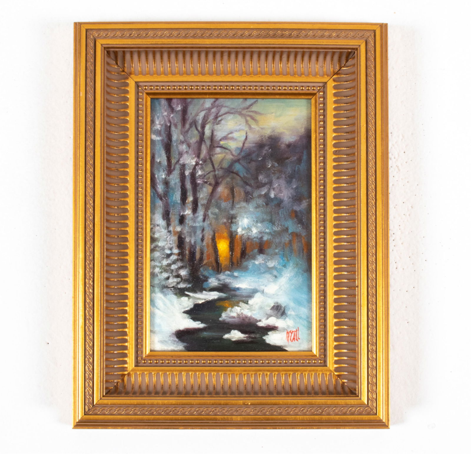 CHRISTOPHER MCCALL (20TH C.) O/C WINTER LANDSCAPE (1 of 9)