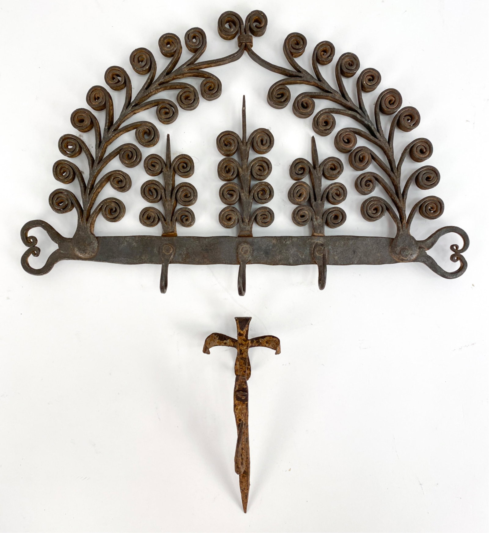 VINTAGE WROUGHT IRON KITCHEN RACK (1 of 12)