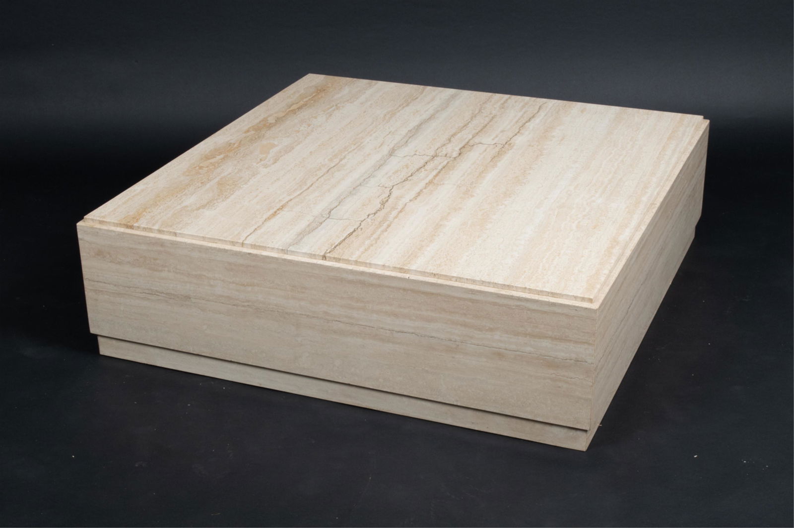 MILO BAUGHMAN TRAVERTINE COFFEE TABLE (1 of 14)