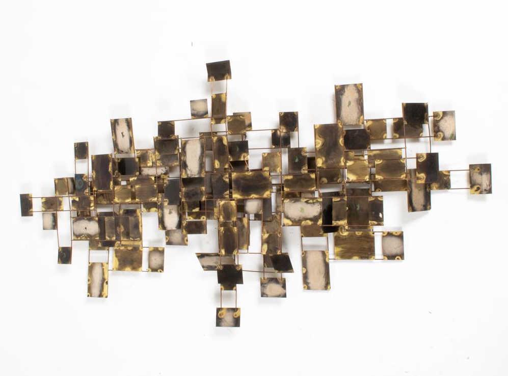 CURTIS JERE SIGNED BRUTALIST WALL SCULPTURE (1 of 10)