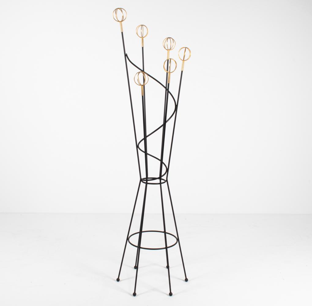 ROGER FERAUD GEO ASTROLABE COAT/HAT RACK, C. 1950 (1 of 10)