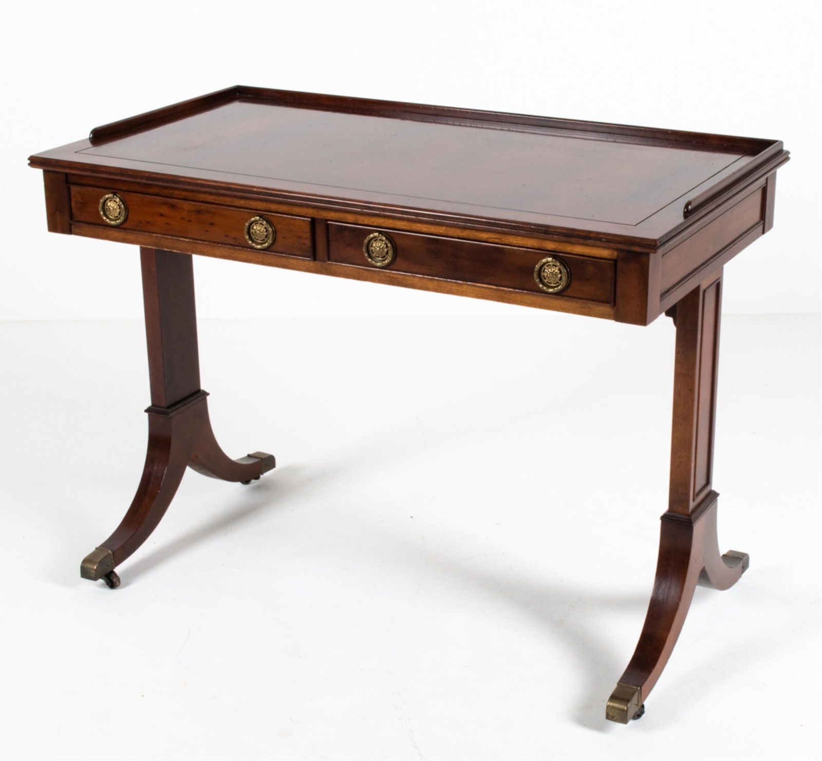 ENGLISH REGENCY-STYLE MAHOGANY WRITING TABLE (1 of 18)
