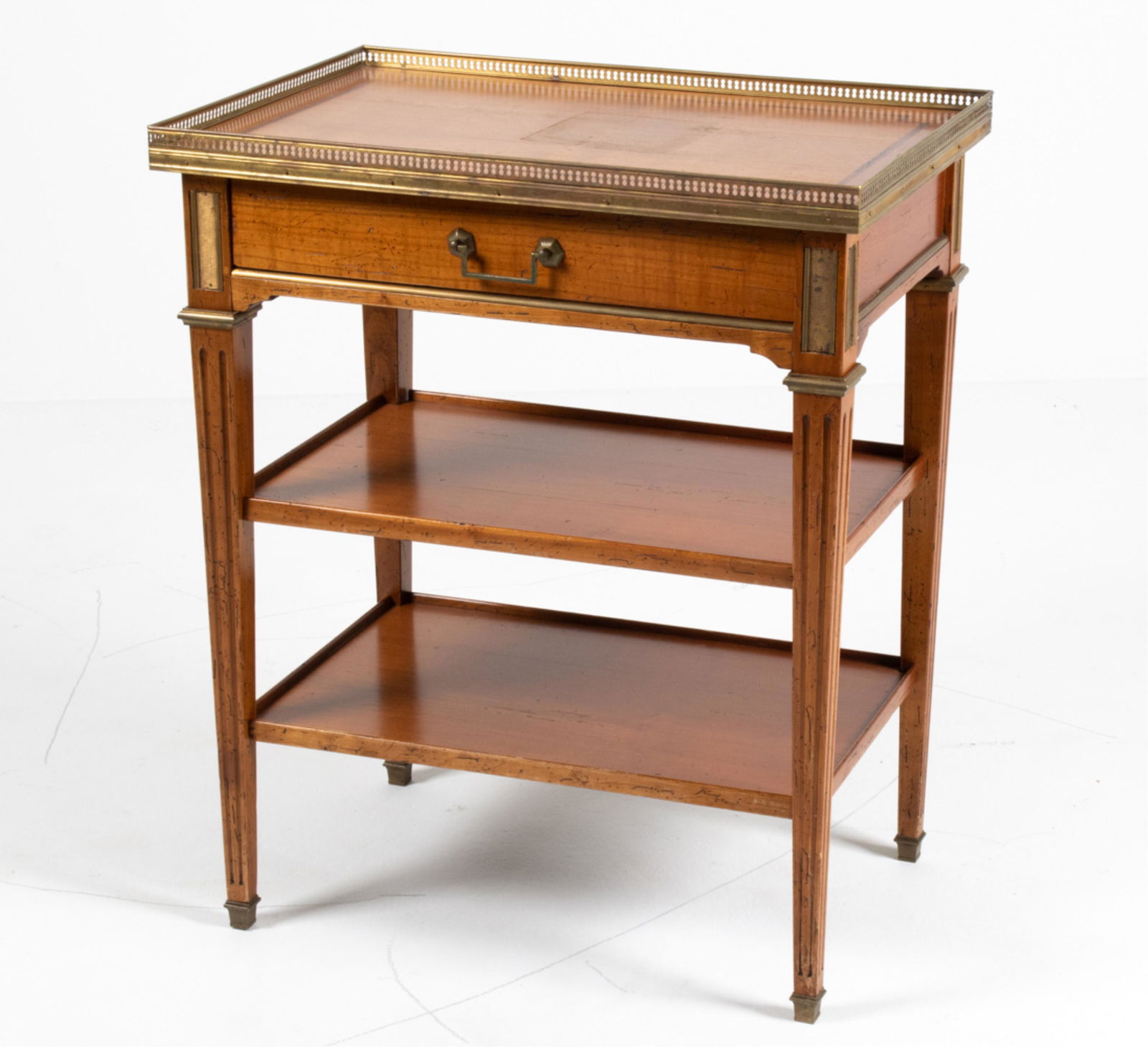 BRASS-MOUNTED END TABLE IN THE LOUIS XVI STYLE (1 of 15)