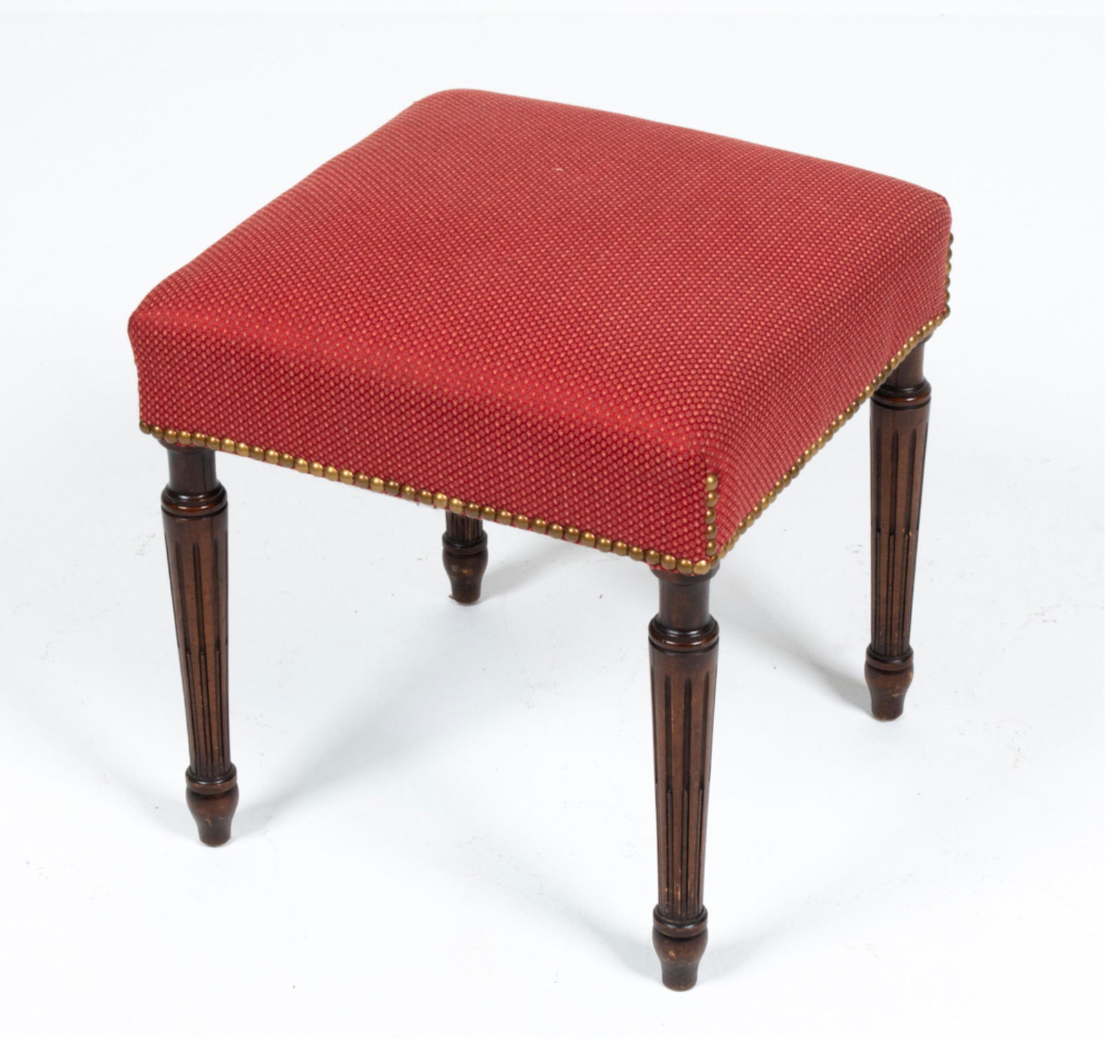 REGENCY-STYLE OTTOMAN OR VANITY STOOL (1 of 12)