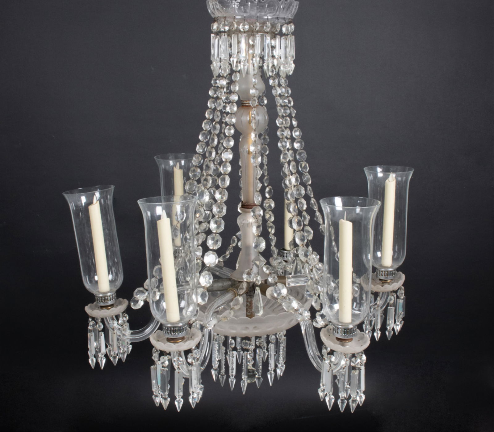 EARLY 20TH C. BOHEMIAN CRYSTAL CHANDELIER (1 of 20)