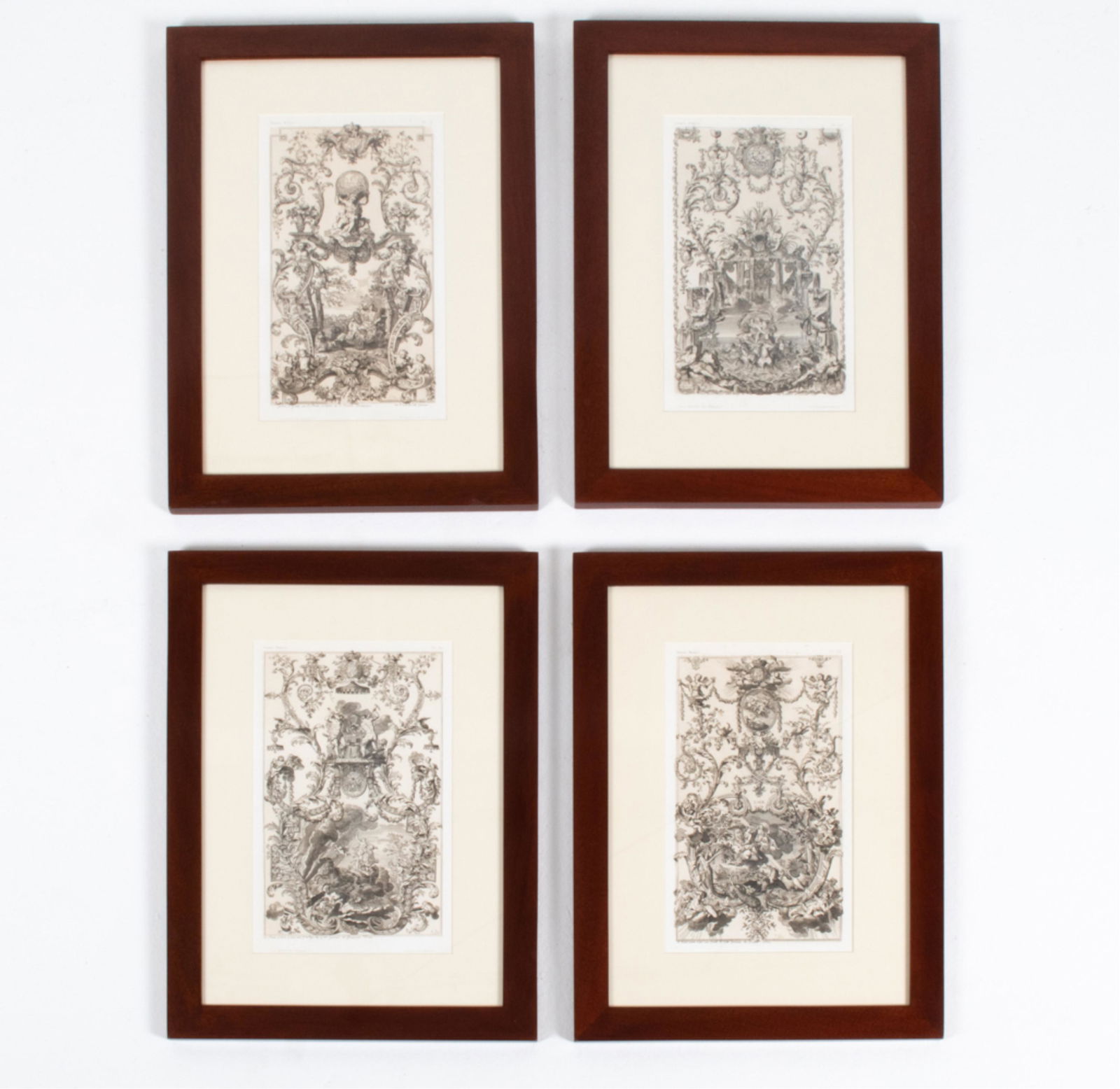 (4) PRINTS AFTER DANIEL MAROT; THE FOUR ELEMENTS (1 of 20)