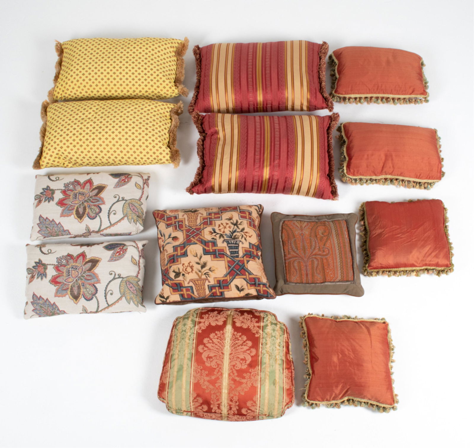 GROUPING OF CUSTOM DOWN-FILLED THROW PILLOWS (1 of 11)