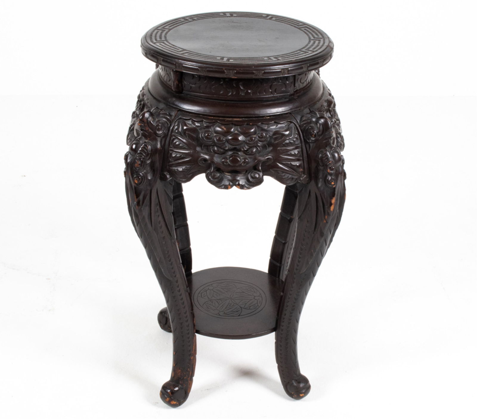 EARLY 20TH C. CHINESE ELABORATELY CARVED STAND (1 of 14)