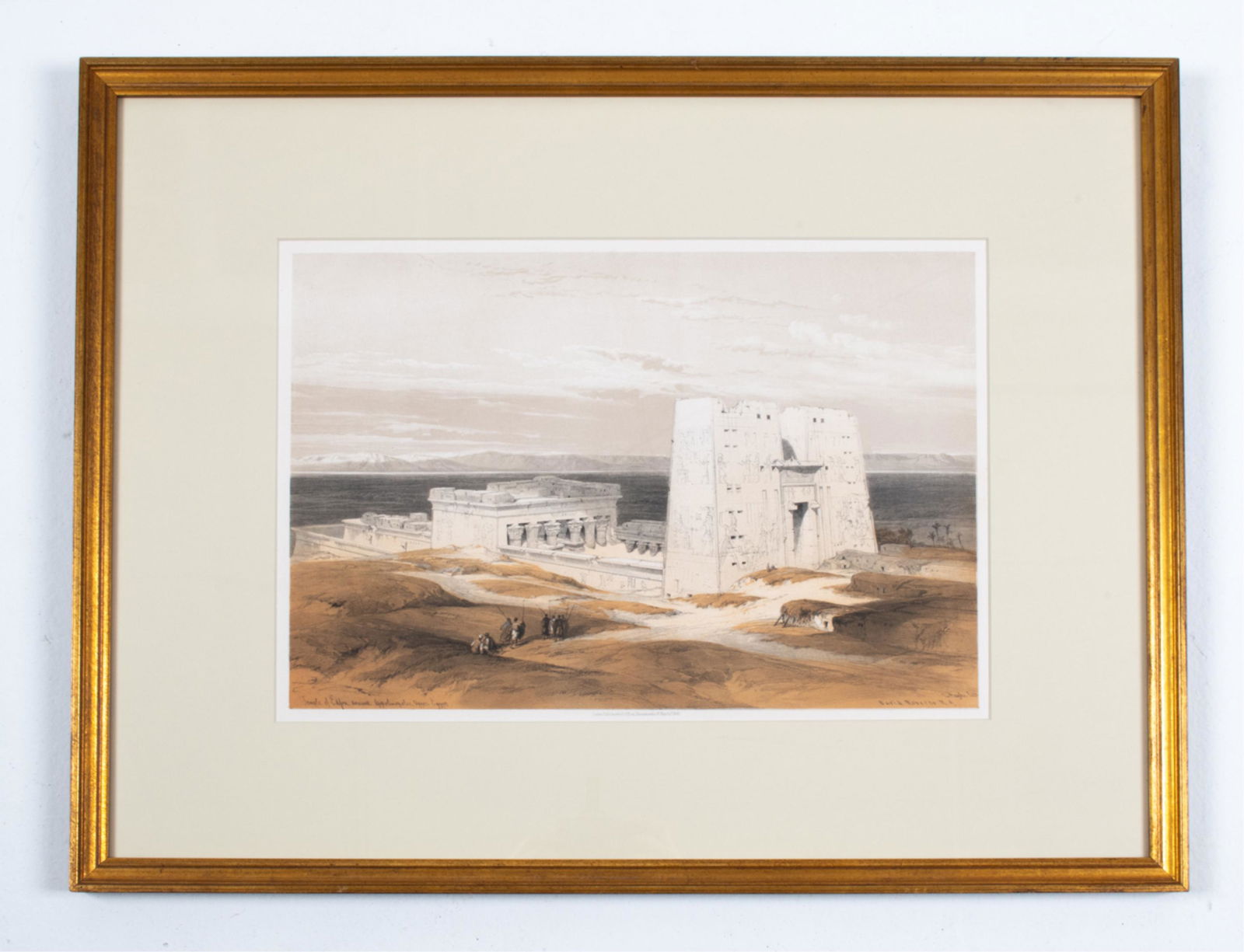 LITHOGRAPH AFTER DAVID ROBERTS, "TEMPLE OF EDFOU" (1 of 11)