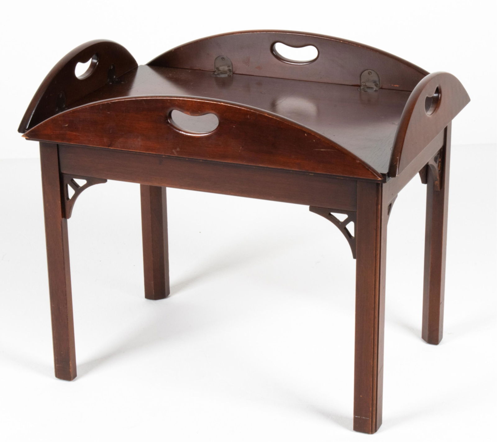 CHINESE CHIPPENDALE-STYLE MAHOGANY BUTLER'S TABLE (1 of 19)