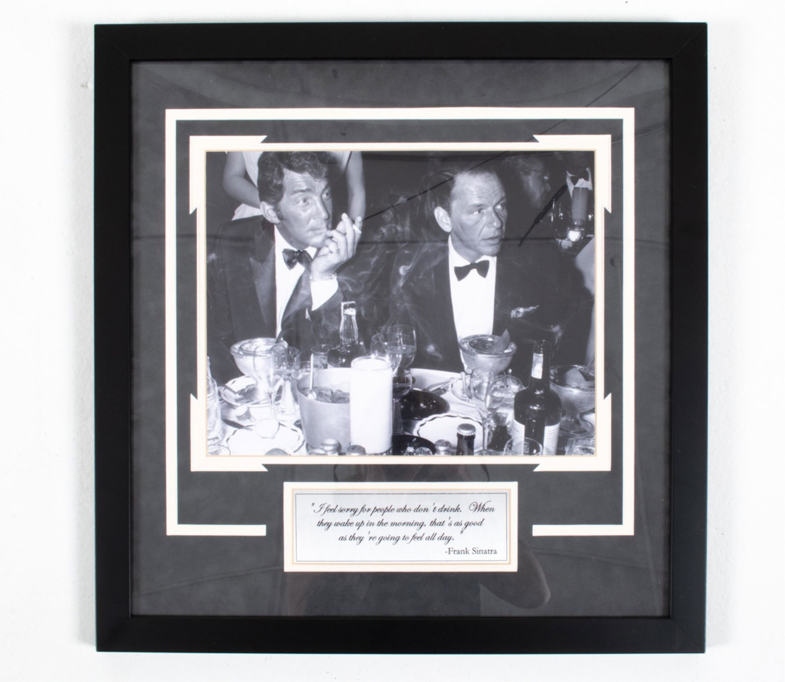 FRANK SINATRA & DEAN MARTIN PHOTOGRAPH W/ QUOTE (1 of 6)