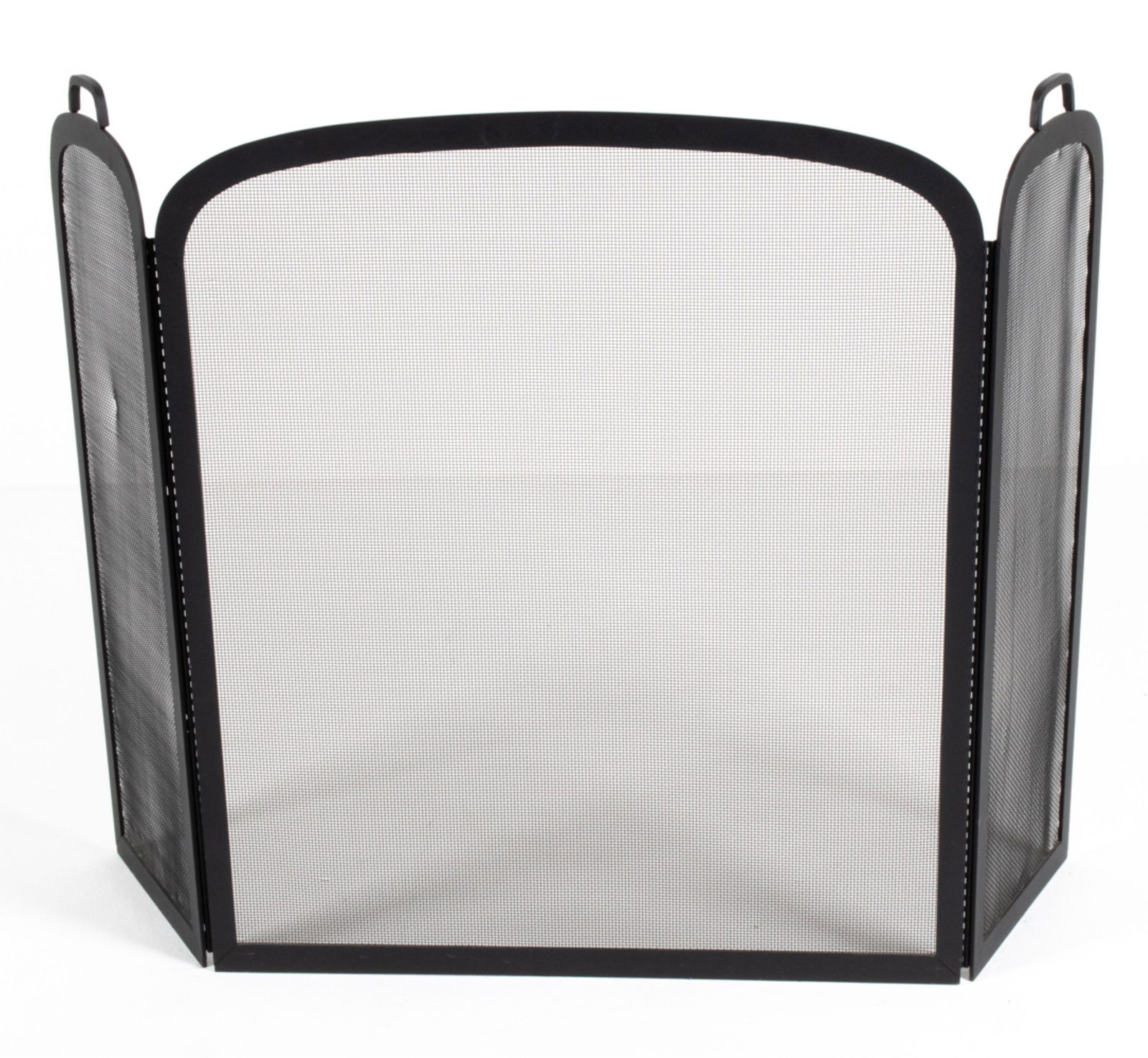 CONTEMPOARARY METAL MESH FIREPLACE SCREEN (1 of 10)