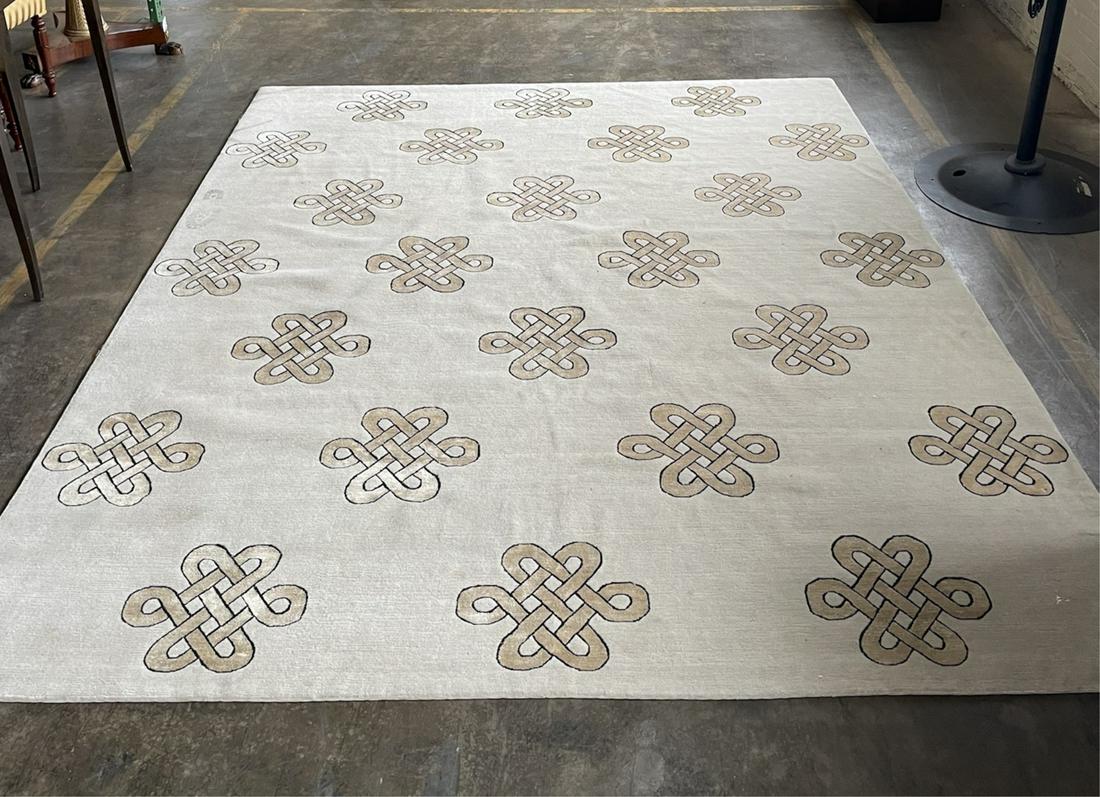 8' X 10' Madeline Weinrib Scrolled Medallion Rug Auction