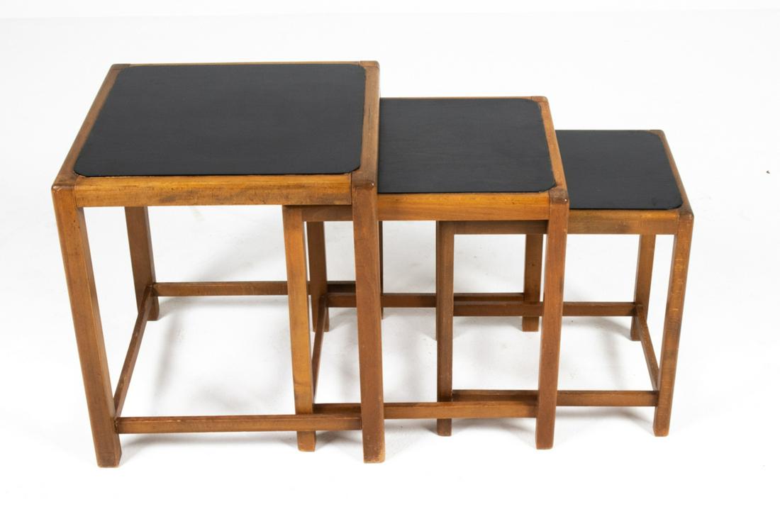 (3) ATTR. FRITZ HANSEN BEECH NESTING TABLES (1 of 17)