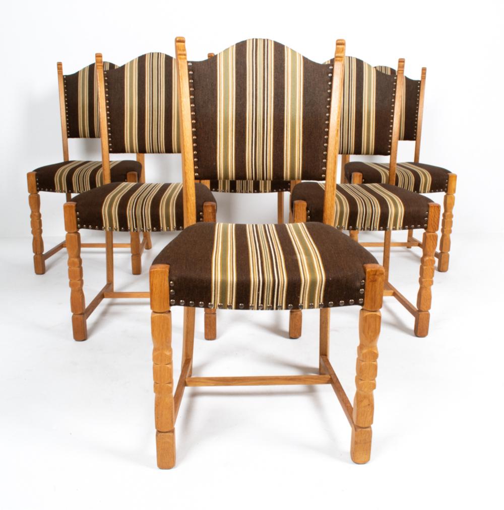 (6) HENNING KJAERNULF STYLE OAK SIDE CHAIRS (1 of 15)