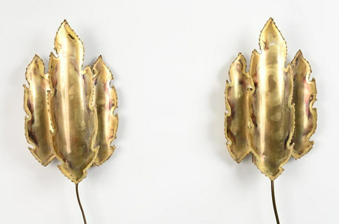 PAIR SVEND AAGE HOLM SORENSEN BRUTALIST SCONCES (1 of 13)