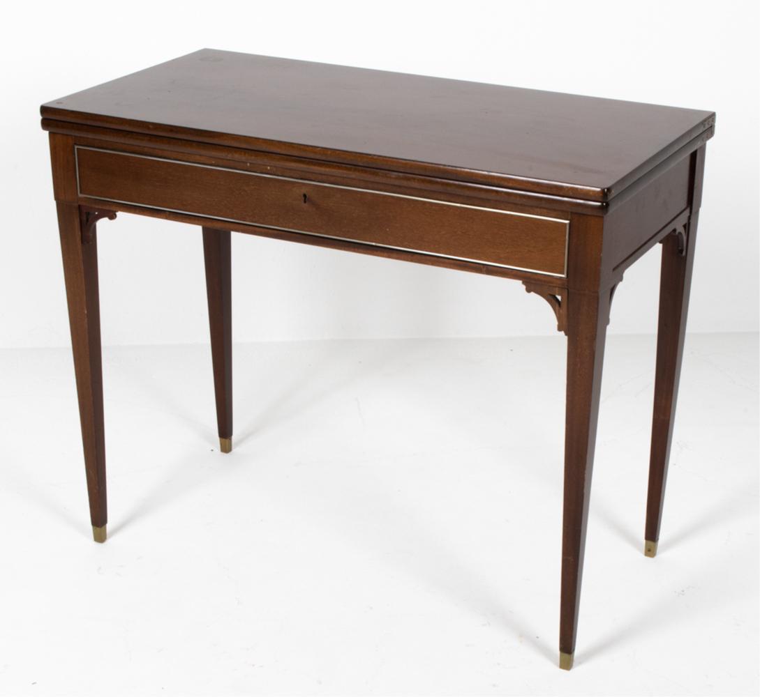 DANISH CABINETMAKER MAHOGANY FLIP-TOP TABLE (1 of 18)