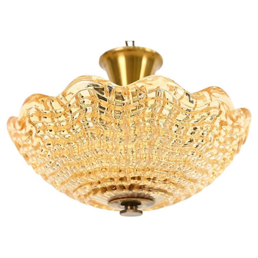 CARL FAGERLUND FOR ORREFORS AMBER PENDANT LIGHT (1 of 13)