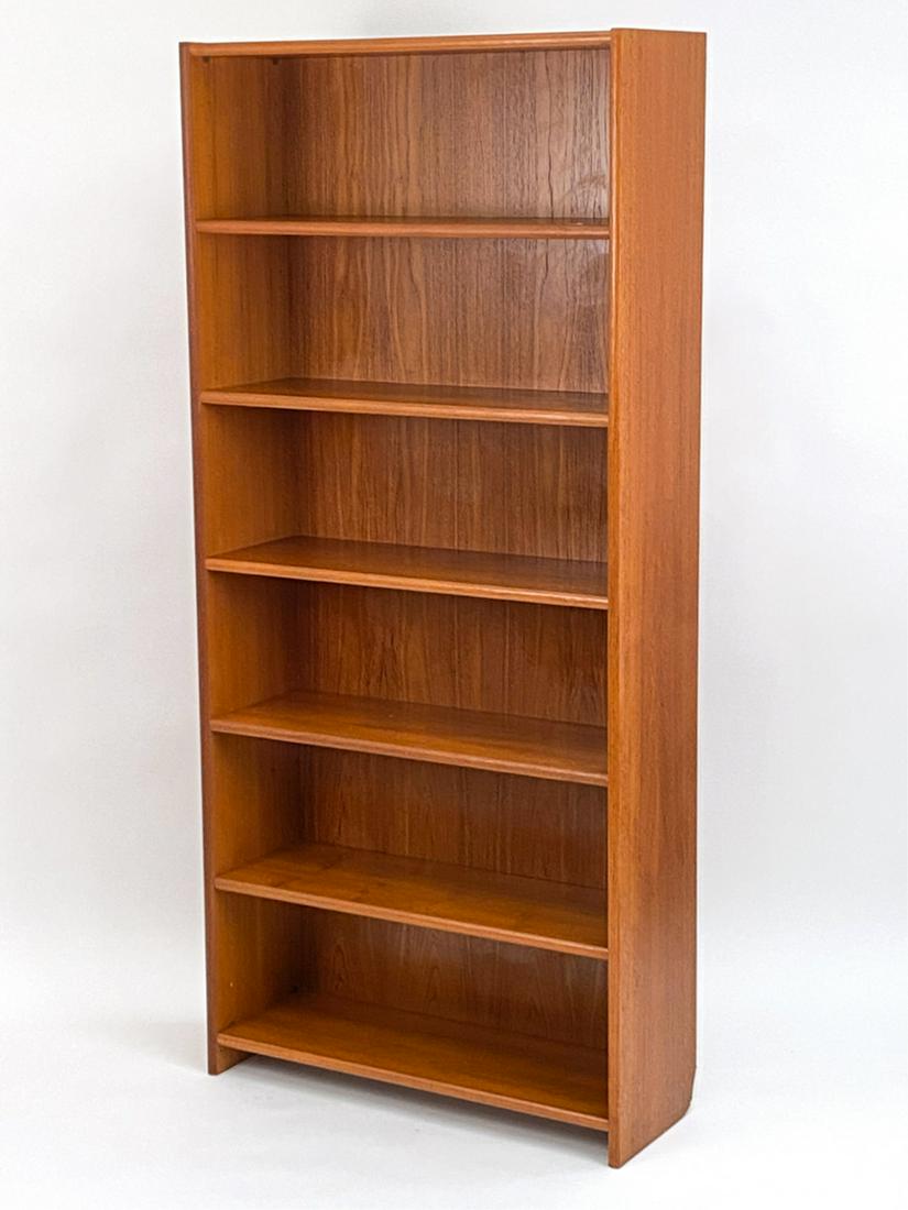 TALL DANISH MODERN TEAK BOOKCASE (1 of 9)