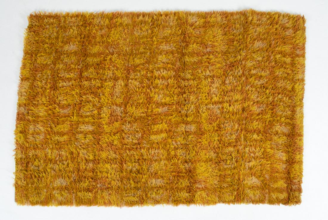 DANISH MID-CENTURY ABSTRACT RYA AREA RUG (1 of 8)