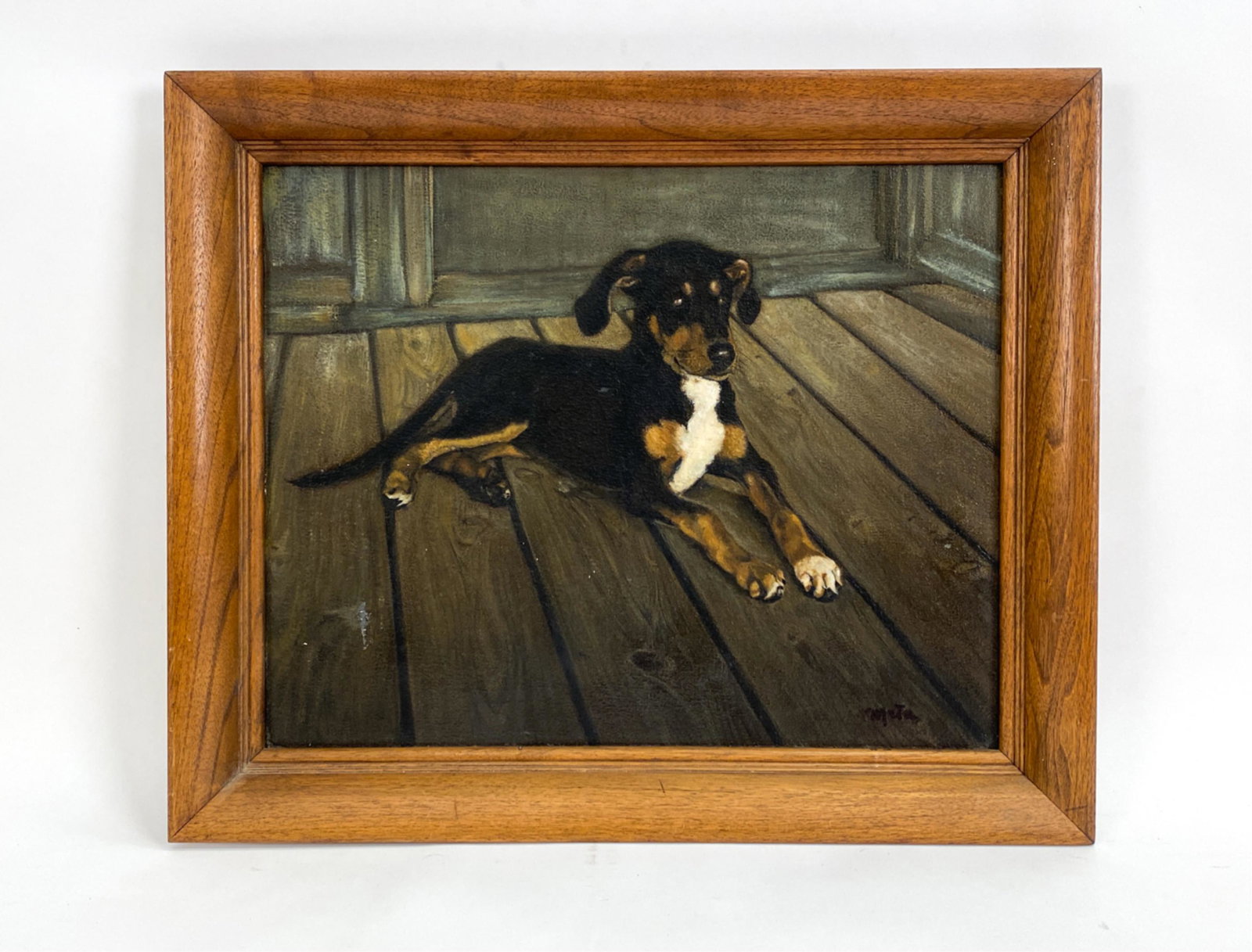 VINTAGE DOG PORTRAIT O/B (1 of 7)