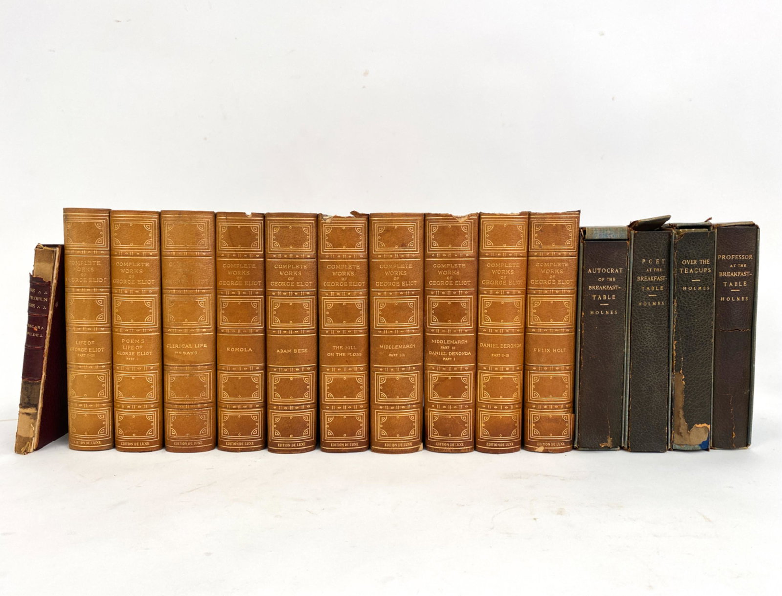 (3) GROUPING OF LEATHERBOUND BOOKS LITERATURE (1 of 20)