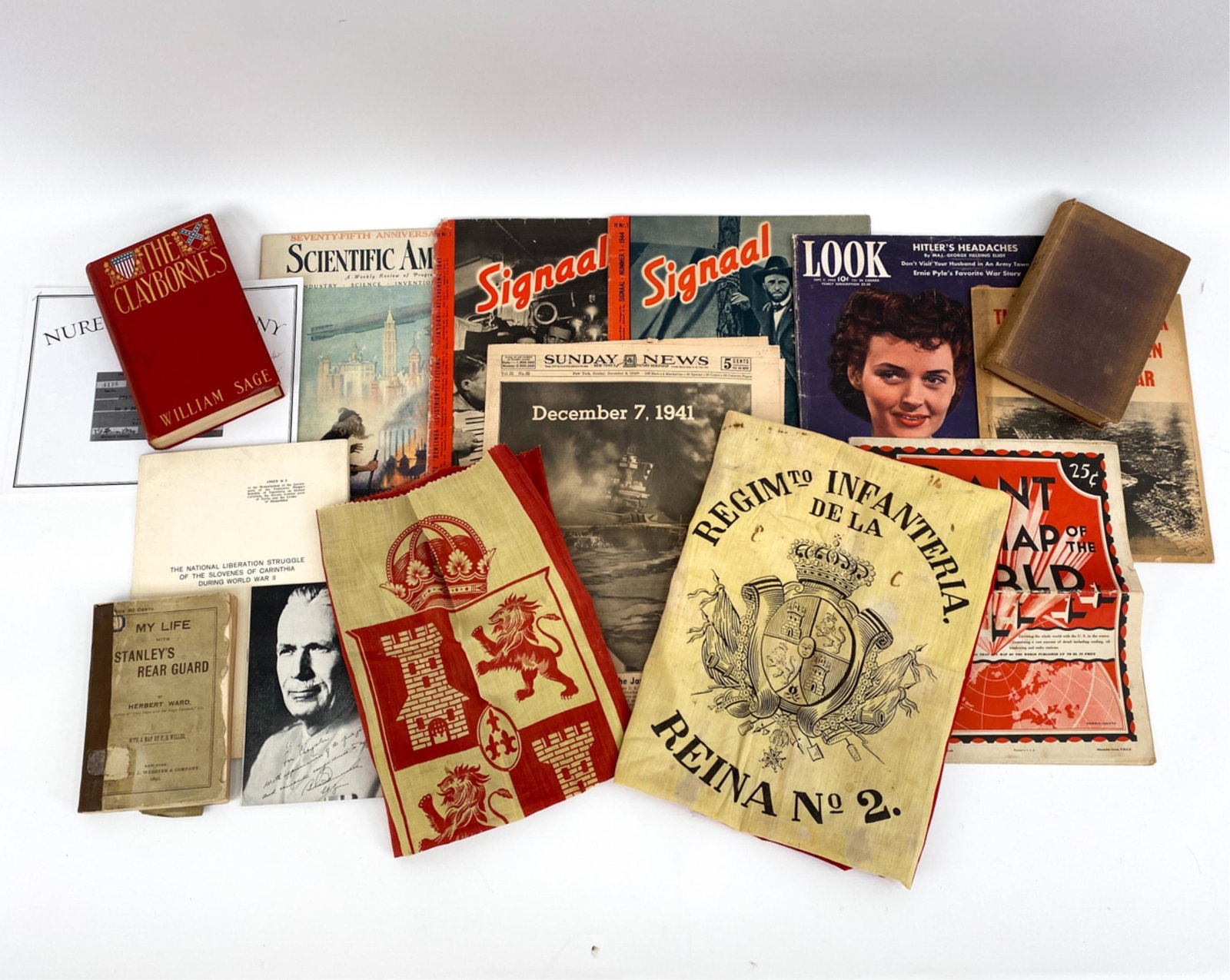 GROUPING BOOKS & EPHEMERA MILITARIA (1 of 18)