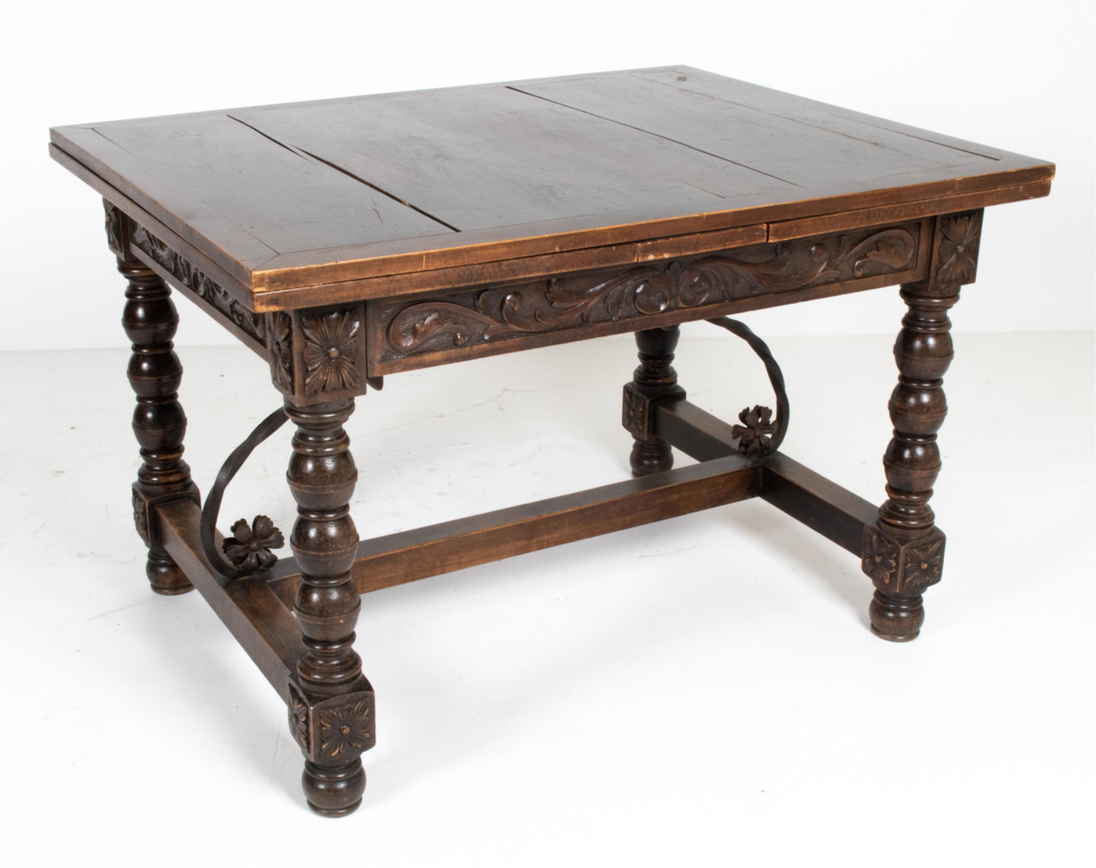 SPANISH RENAISSANCE REVIVAL EXTENSION DINING TABLE (1 of 15)