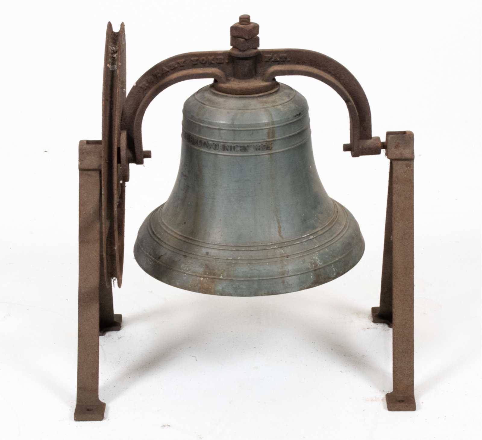 LARGE CAST BRONZE BELL; BUCKEYE FOUNDRY, 1893 (1 of 14)