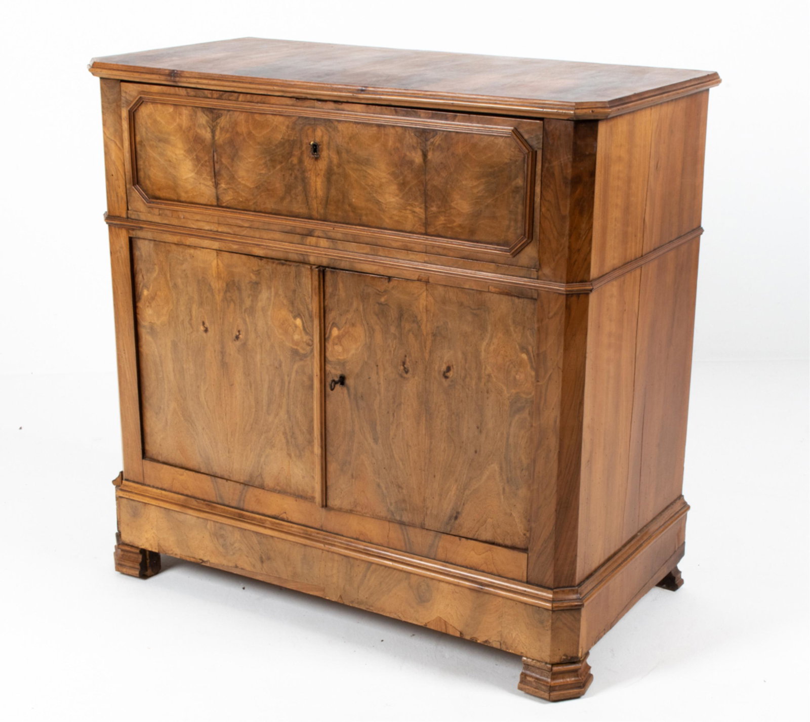 LOUIS PHILIPPE PERIOD BURLWOOD SECRETARY CABINET (1 of 19)