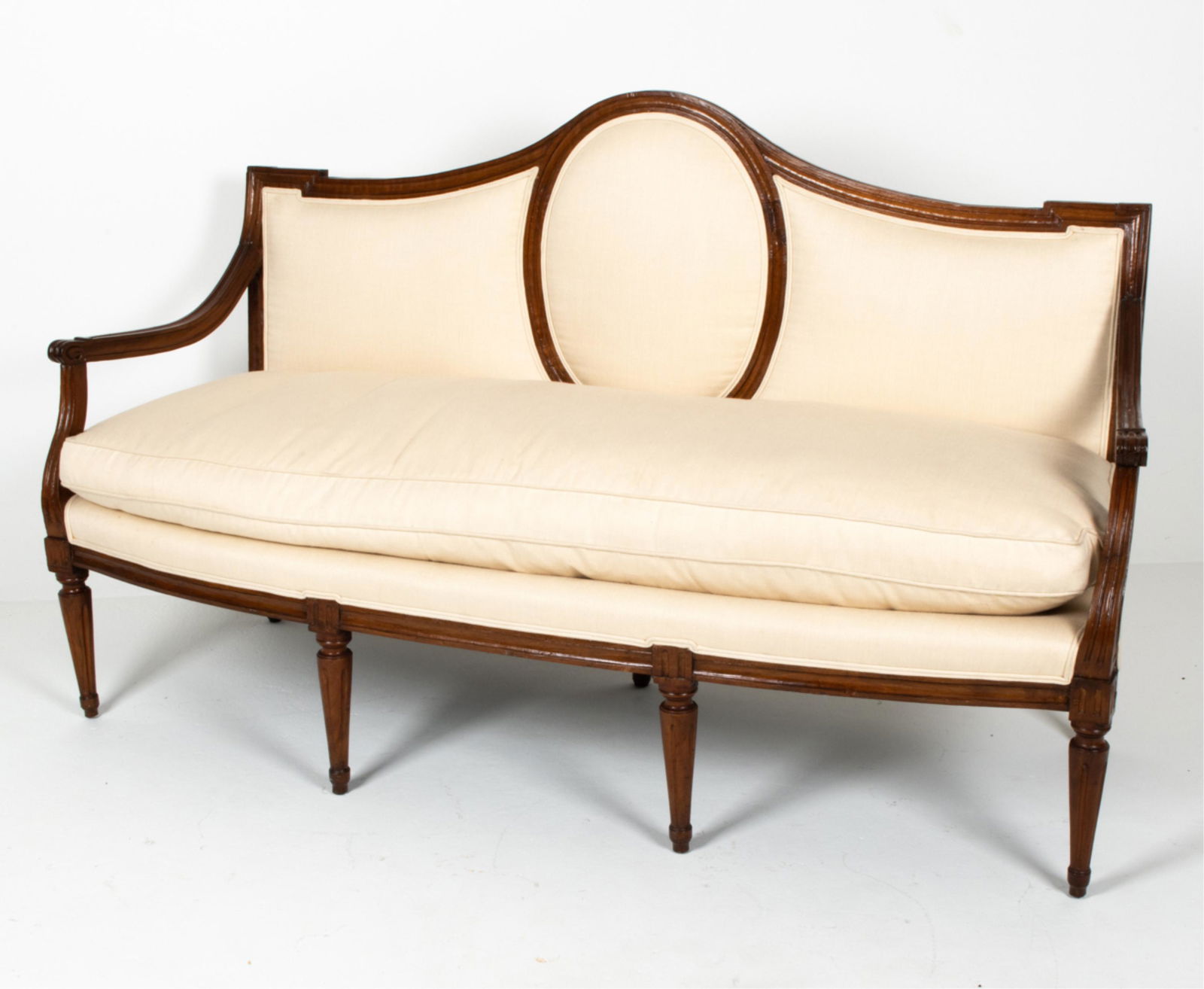 19TH C. MEDALLION-BACK CANAPE SOFA (1 of 13)