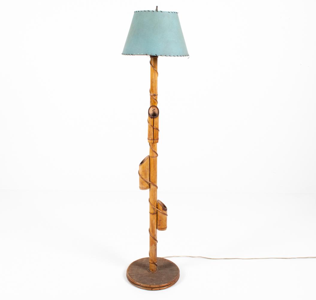1950'S BAMBOO PLANTER FLOOR LAMP (1 of 9)