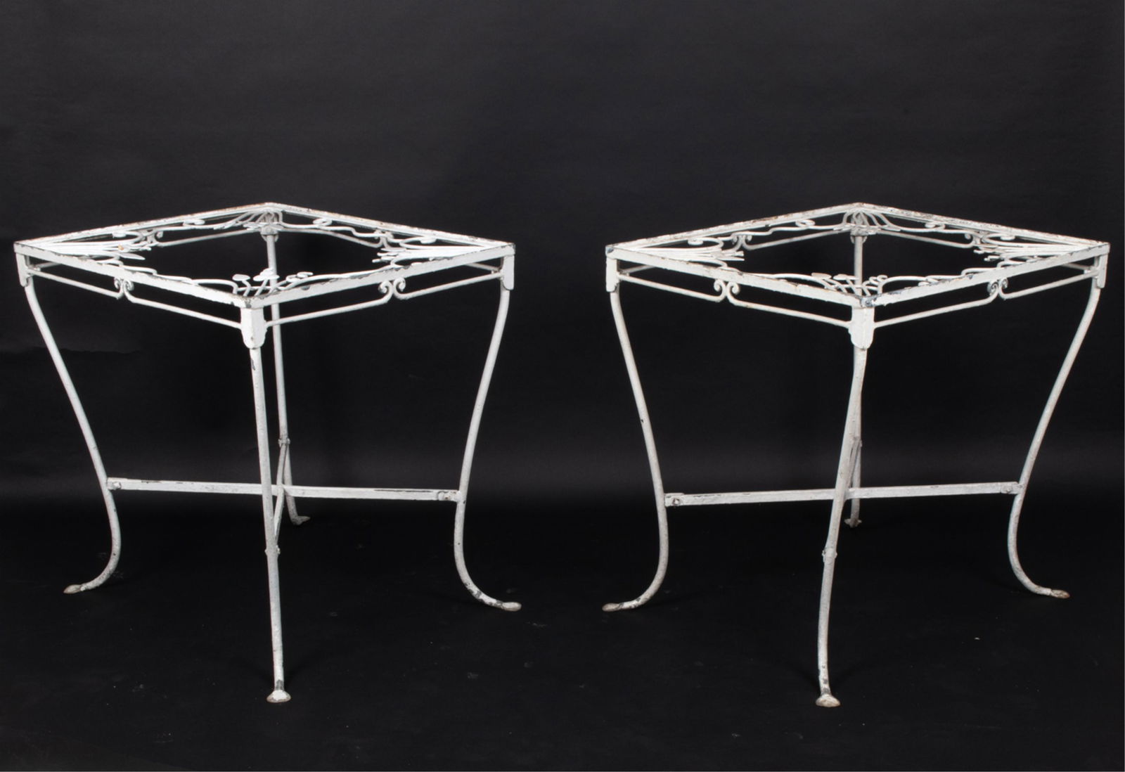 PAIR OF BENCH-MADE PATIO TABLE BASES, 1920'S (1 of 11)