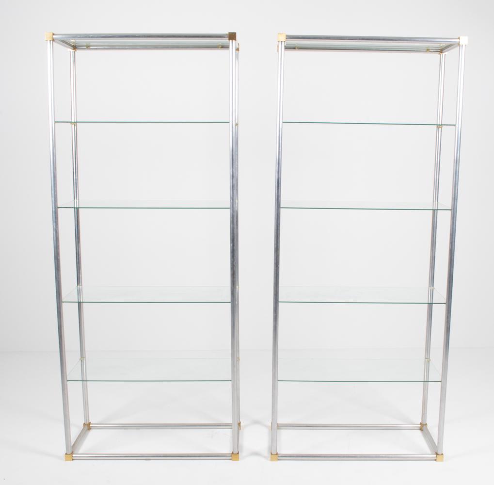 PAIR OF 1970'S ETAGERES; MANNER OF MAISON JANSEN (1 of 10)