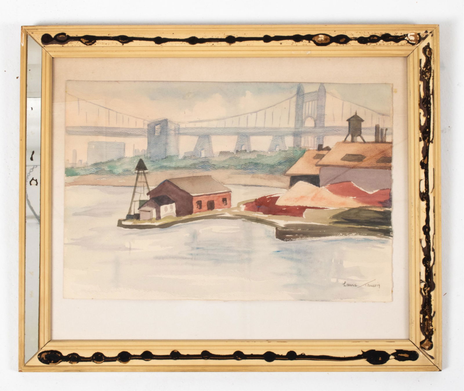 C. 1920'S LAURA TAUSSIG ORIGINAL WATERCOLOR (1 of 7)