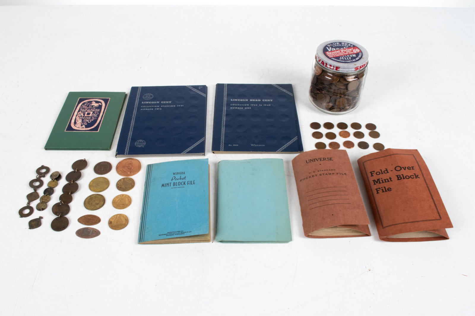 GROUPING OF COINS & POSTAGE STAMPS (1 of 17)