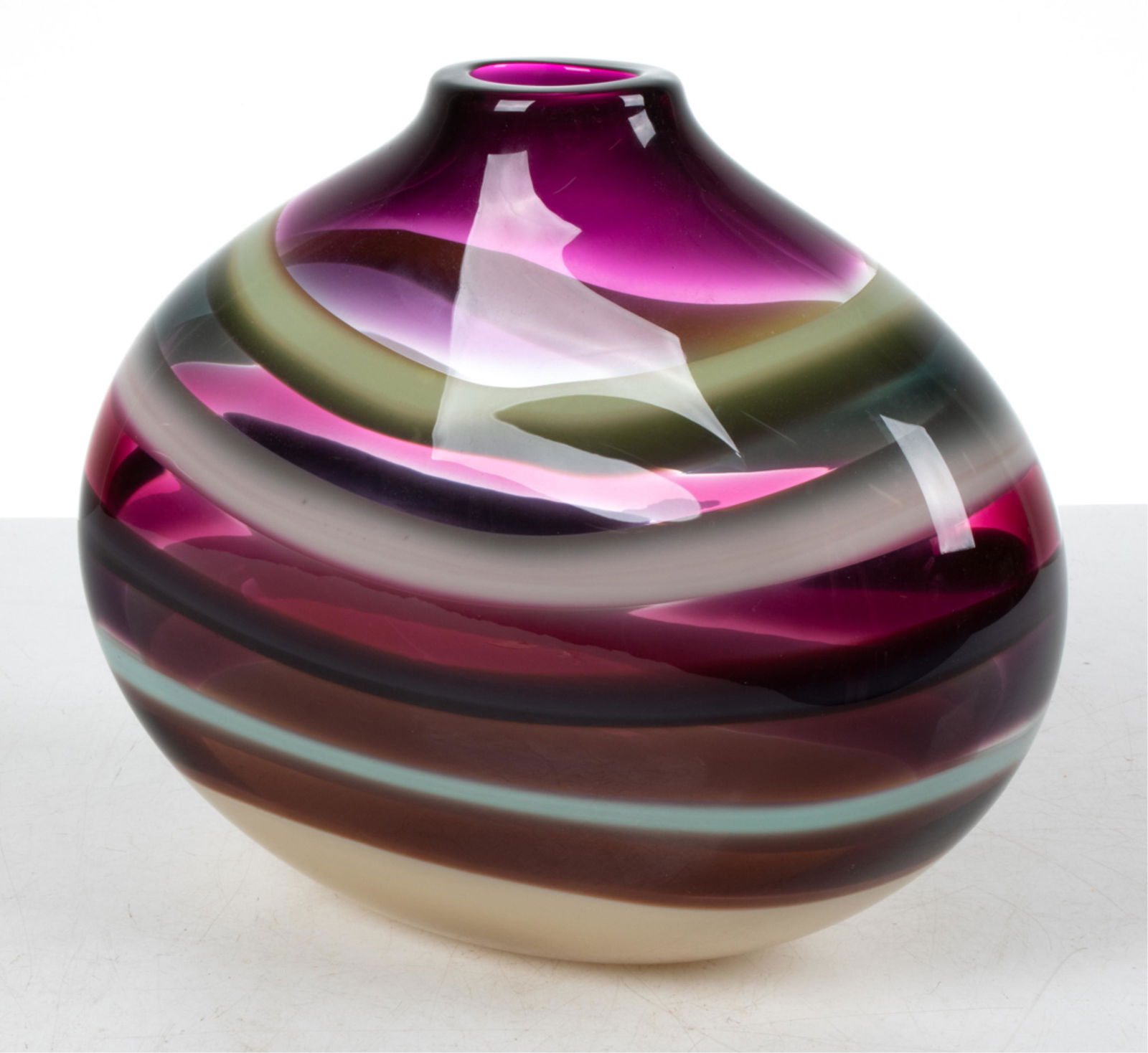 CALEB SIEMON LARGE STUDIO GLASS VASE, 2007 (1 of 7)