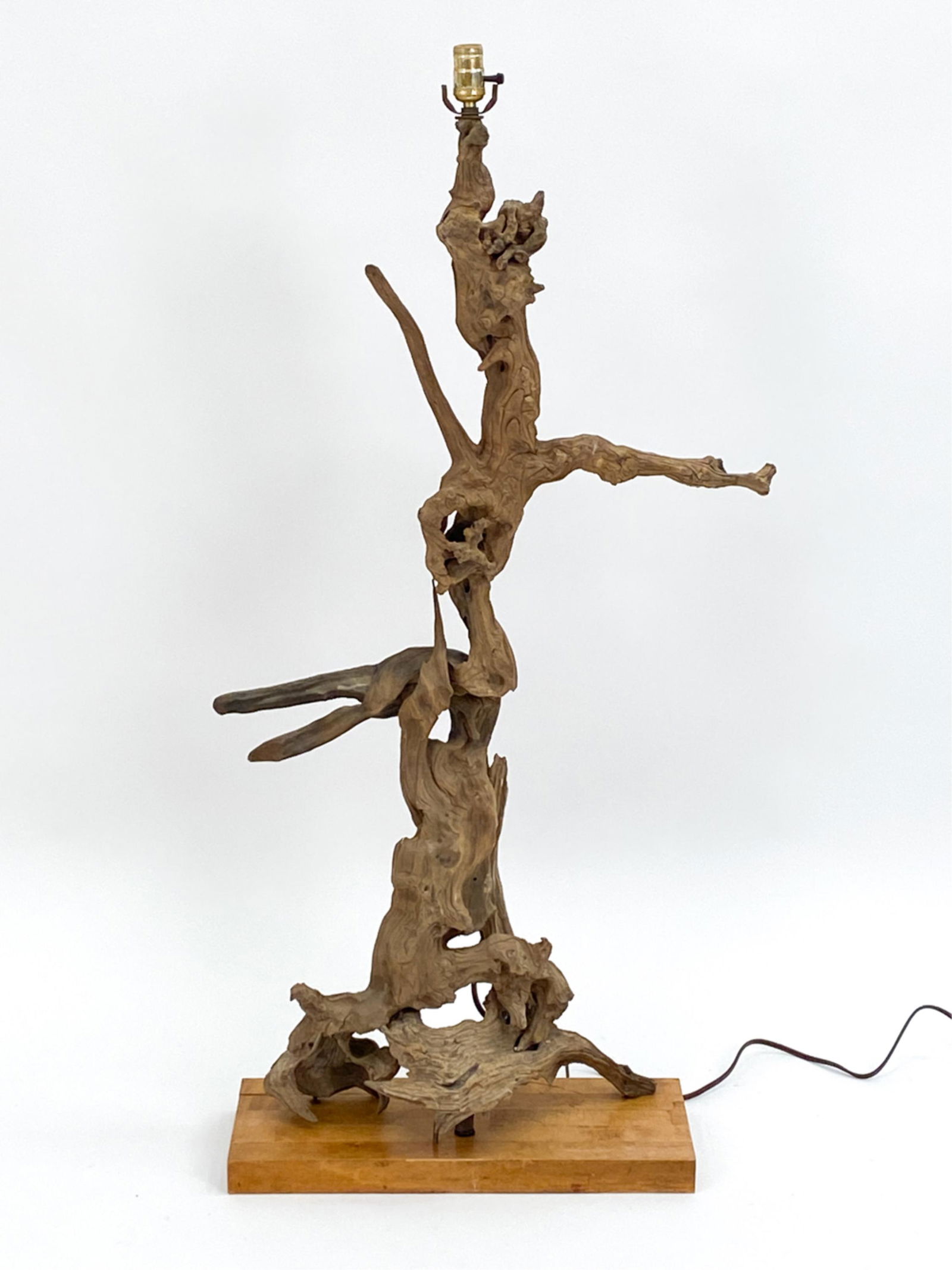 MID-CENTURY DRIFTWOOD FLOOR LAMP (1 of 14)