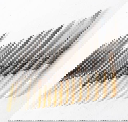 (2) Vintage Knife Sets Incl. Mother Of Pearl