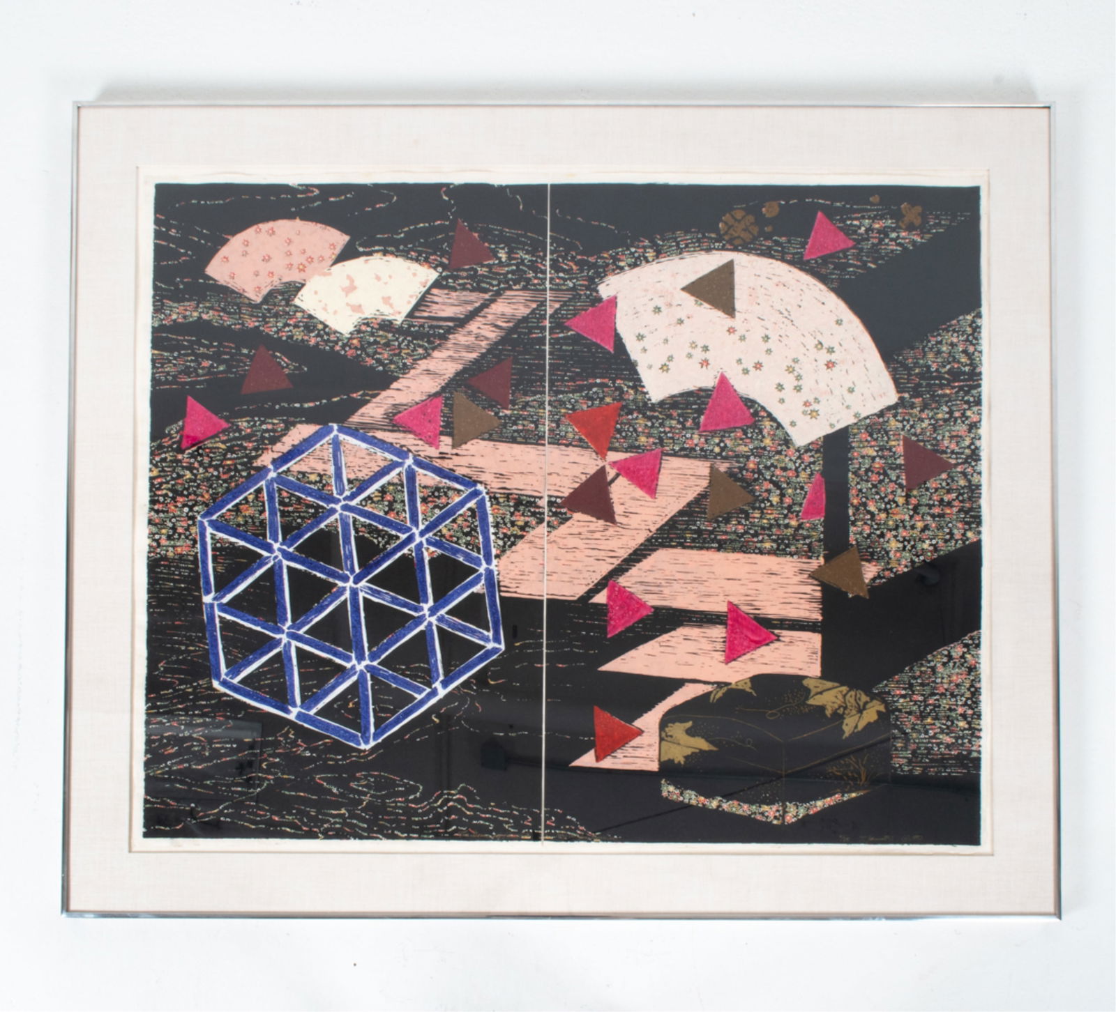 TONY JANNETTI LARGE LTD. ED. MIXED MEDIA DIPTYCH (1 of 6)