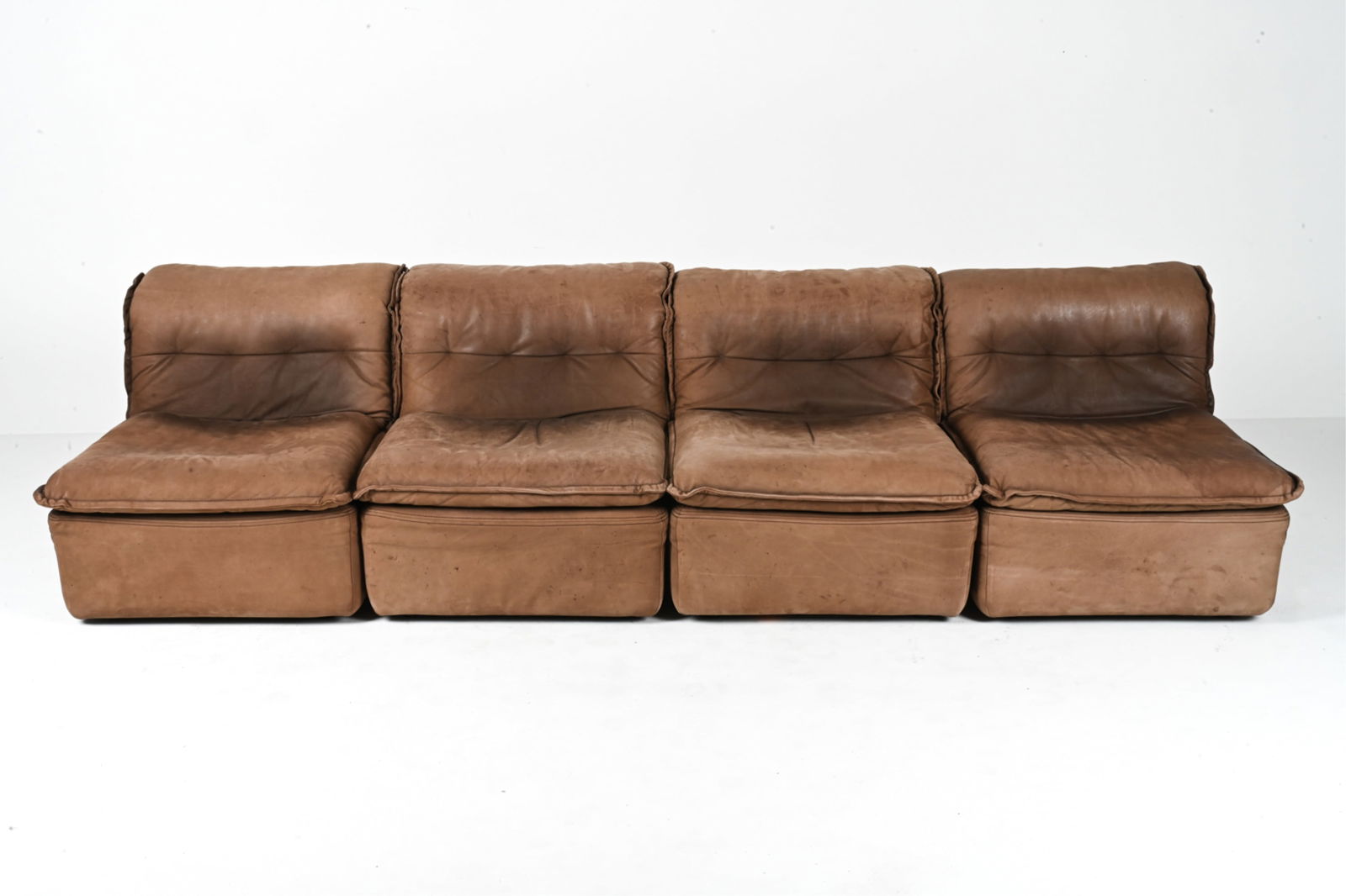 STYLE OF DE SEDE LEATHER SECTIONAL SOFA (1 of 15)