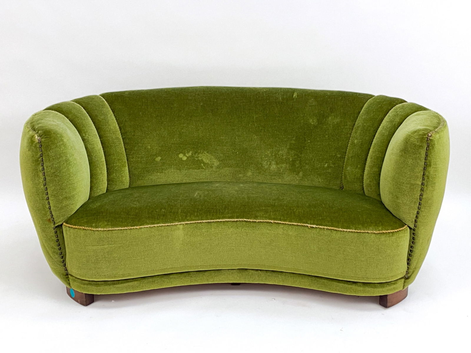 DANISH ART DECO BANANA SOFA, C. 1940S (1 of 10)