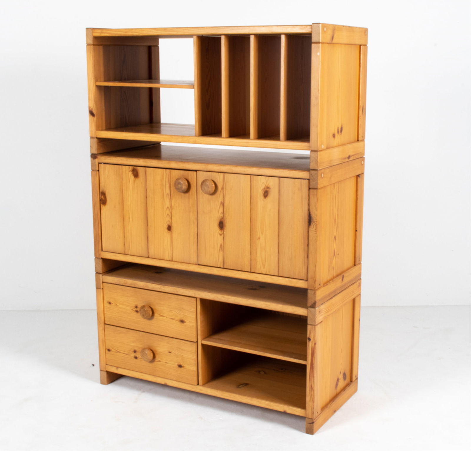 (3) DANISH PINE MODULAR CABINETS, C. 1970'S (1 of 20)