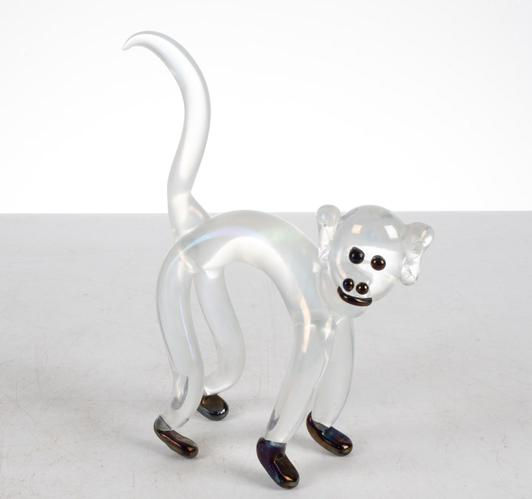ERCOLE BAROVIER MURANO GLASS MONKEY SCULPTURE (1 of 7)